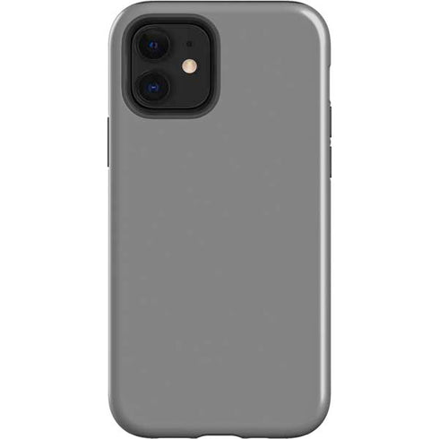 Gray Solid iPhone 12 Impact Case
