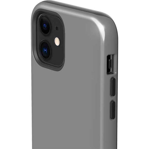Gray Solid iPhone 12 Impact Case