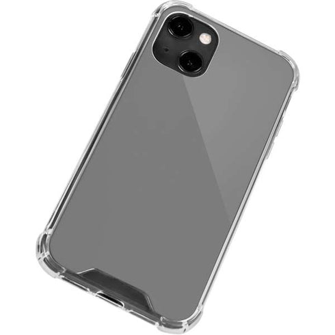 Gray Solid iPhone 13 Clear Case