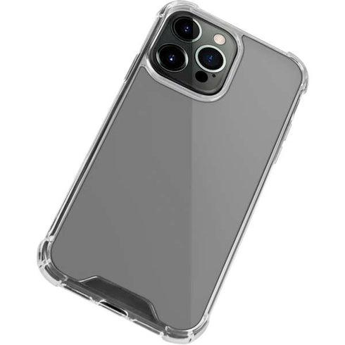 Gray Solid iPhone 13 Pro Max Clear Case