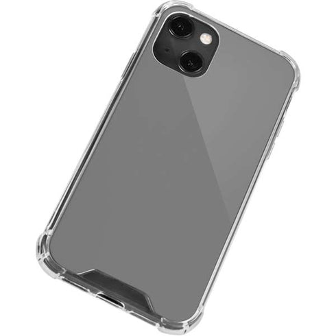 Gray Solid iPhone 14 Plus Clear Case