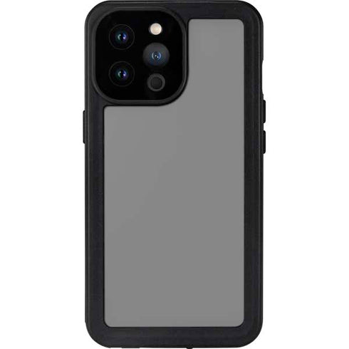 Gray Solid iPhone 14 Pro Max Waterproof Case