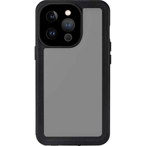 Gray Solid iPhone 14 Pro Waterproof Case