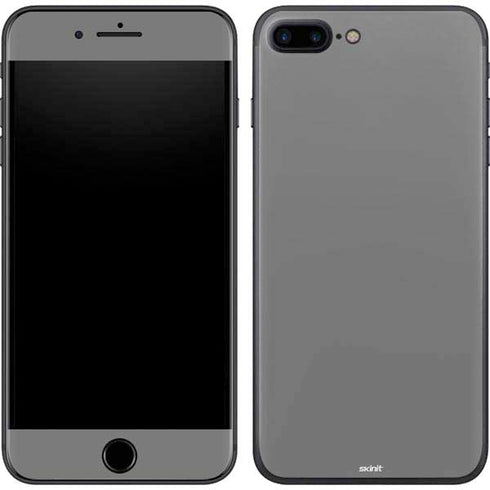 Gray Solid iPhone 8 Plus Skin