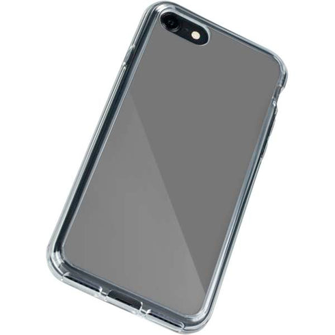 Gray Solid iPhone SE (2nd & 3rd Gen) Clear Case