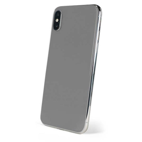 Gray Solid iPhone X Skin