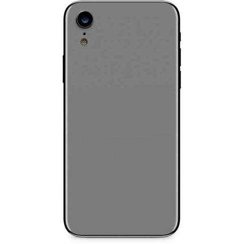 Gray Solid iPhone XR Skin