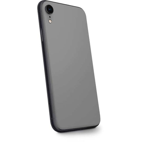 Gray Solid iPhone XR Skin