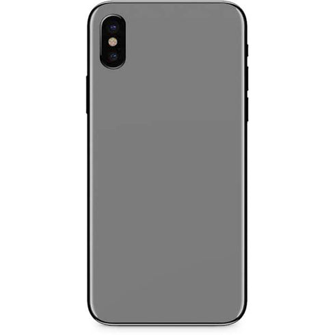 Gray Solid iPhone XS Skin