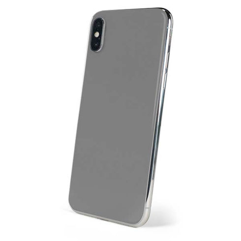 Gray Solid iPhone XS Skin