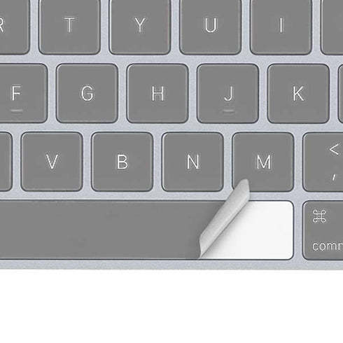 Gray Solid Magic Keyboard Skin