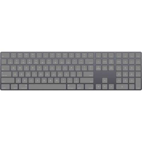 Gray Solid Magic Keyboard with Numeric Keypad Skin