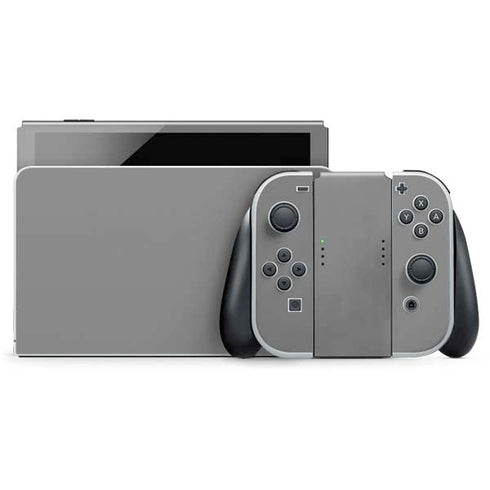 Gray Solid Nintendo Switch OLED (2021) Skin