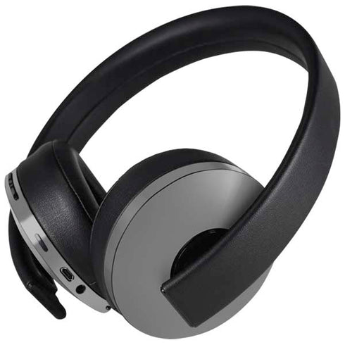 Gray Solid PlayStation 4 Gold Wireless Headset Skin