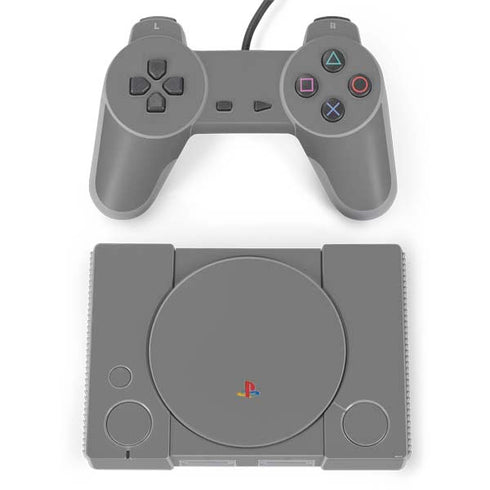 Gray Solid PlayStation Classic Bundle Skin