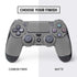 Gray Solid PS4 Controller Skin