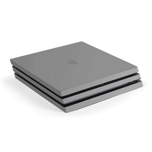 Gray Solid PS4 Pro Console Skin
