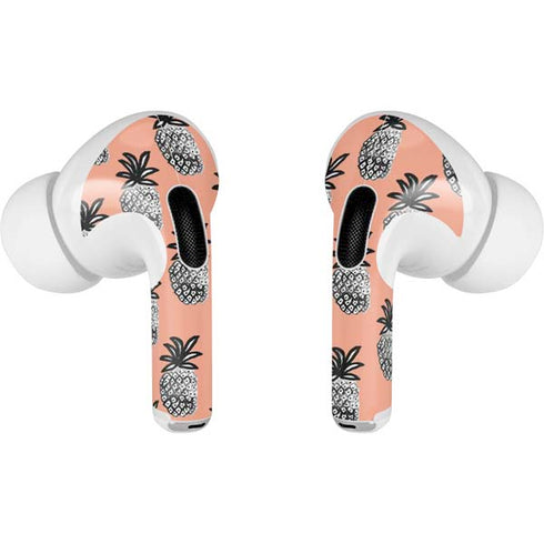 Bouffants and Broken Hearts Gray Scale Pineapple Apple AirPods Pro Skin