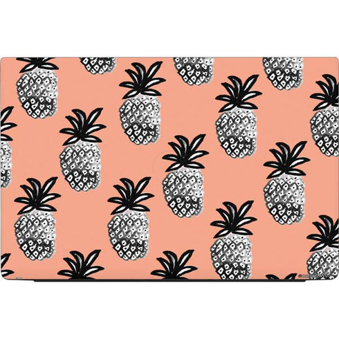 Bouffants and Broken Hearts Gray Scale Pineapple Dell Vostro Skin