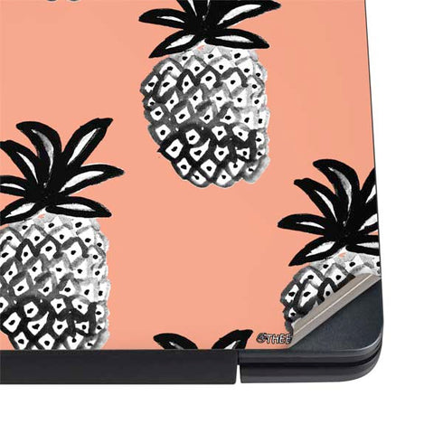 Bouffants and Broken Hearts Gray Scale Pineapple Dell Vostro Skin