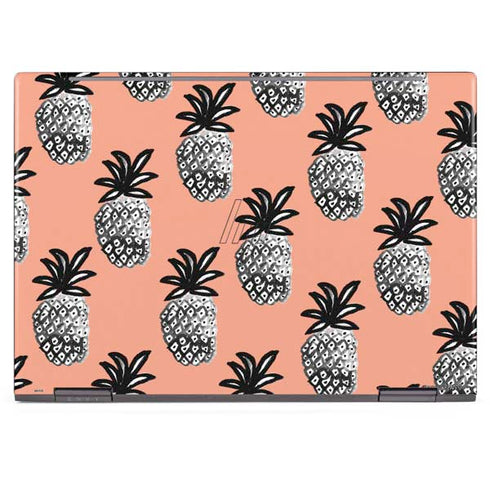 Bouffants and Broken Hearts Gray Scale Pineapple HP Envy Skin