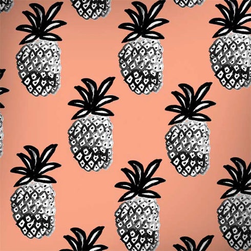 Bouffants and Broken Hearts Gray Scale Pineapple Galaxy Note 8 Skin