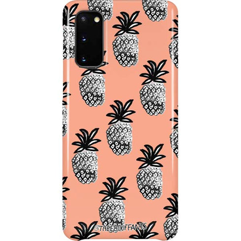 Bouffants and Broken Hearts Gray Scale Pineapple Galaxy S20 Lite Case