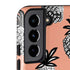 Bouffants and Broken Hearts Gray Scale Pineapple Galaxy S22 Pro Case