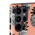 Bouffants and Broken Hearts Gray Scale Pineapple Galaxy S22 Ultra Pro Case