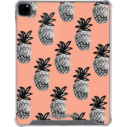 Bouffants and Broken Hearts Gray Scale Pineapple iPad Pro 12.9in (2020) Clear Case