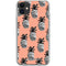 Bouffants and Broken Hearts Gray Scale Pineapple iPhone 11 Clear Case