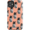 Bouffants and Broken Hearts Gray Scale Pineapple iPhone 11 Impact Case