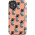 Bouffants and Broken Hearts Gray Scale Pineapple iPhone 11 Impact Case