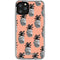 Bouffants and Broken Hearts Gray Scale Pineapple iPhone 11 Pro Clear Case