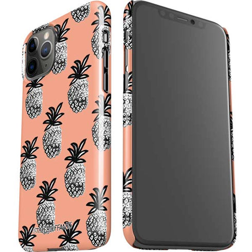 Bouffants and Broken Hearts Gray Scale Pineapple iPhone 11 Pro Lite Case