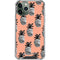 Bouffants and Broken Hearts Gray Scale Pineapple iPhone 11 Pro Max Clear Case