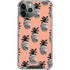 Bouffants and Broken Hearts Gray Scale Pineapple iPhone 11 Pro Max Clear Case