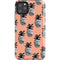 Bouffants and Broken Hearts Gray Scale Pineapple iPhone 11 Pro Max Impact Case