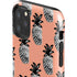 Bouffants and Broken Hearts Gray Scale Pineapple iPhone 11 Pro Max Impact Case