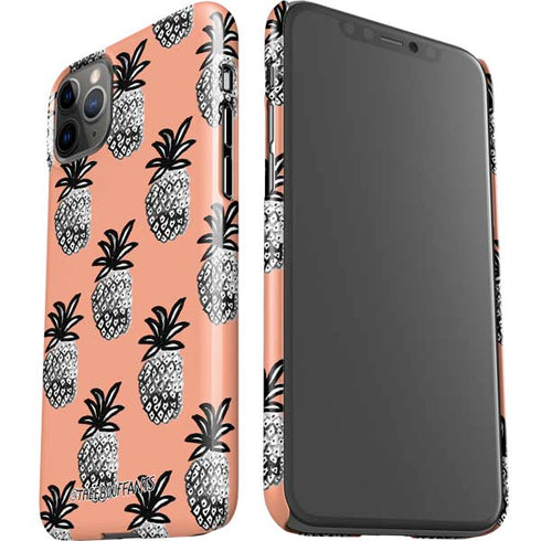 Bouffants and Broken Hearts Gray Scale Pineapple iPhone 11 Pro Max Lite Case