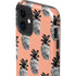 Bouffants and Broken Hearts Gray Scale Pineapple iPhone 12 Impact Case