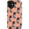Bouffants and Broken Hearts Gray Scale Pineapple iPhone 12 Mini Impact Case