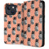 Bouffants and Broken Hearts Gray Scale Pineapple iPhone 13 Folio Case