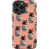 Bouffants and Broken Hearts Gray Scale Pineapple iPhone 13 Pro Max Impact Case