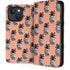 Bouffants and Broken Hearts Gray Scale Pineapple iPhone 14 Folio Case
