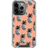 Bouffants and Broken Hearts Gray Scale Pineapple iPhone 15 Pro Clear Case