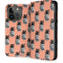 Bouffants and Broken Hearts Gray Scale Pineapple iPhone 14 Pro Folio Case