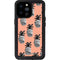 Bouffants and Broken Hearts Gray Scale Pineapple iPhone 14 Pro Max Waterproof Case