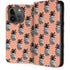 Bouffants and Broken Hearts Gray Scale Pineapple iPhone 15 Pro Folio Case