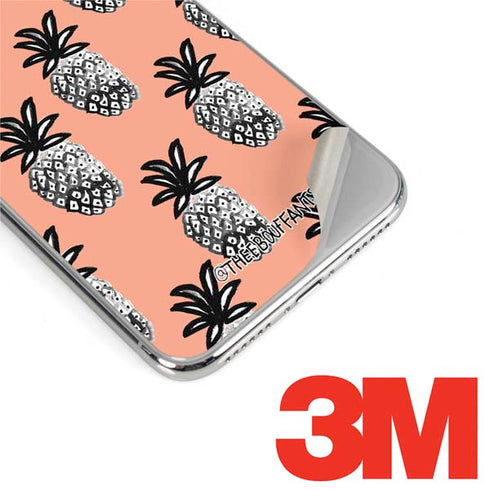 Bouffants and Broken Hearts Gray Scale Pineapple iPhone XR Skin